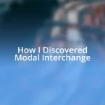 How I Discovered Modal Interchange