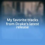 My favorite tracks from Drake’s latest release